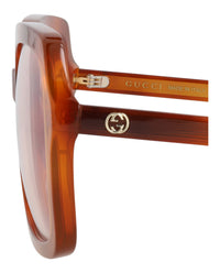 Gucci Gucci Womens Square/Rectangle Havana Havana Transparent Fashion Designer Eyewear