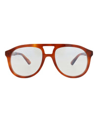 Gucci Gucci Mens Aviator Havana Havana Transparent Fashion Designer Eyewear