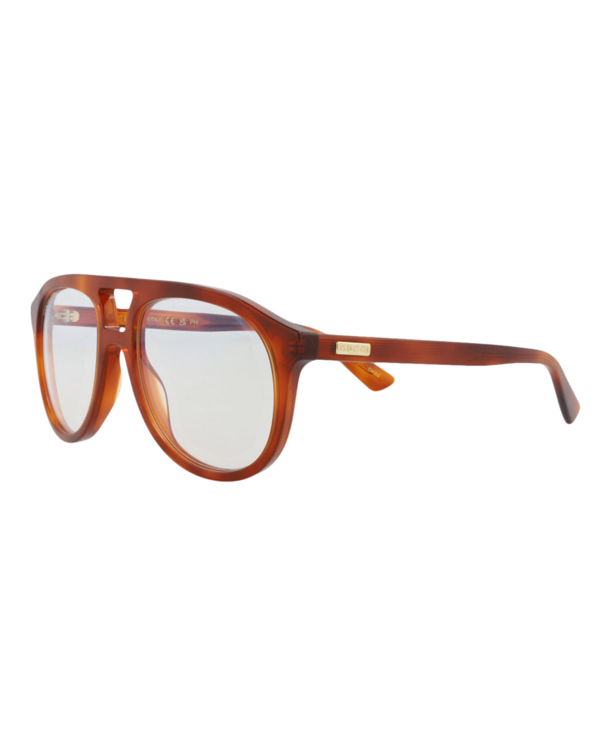 Gucci Gucci Mens Aviator Havana Havana Transparent Fashion Designer Eyewear