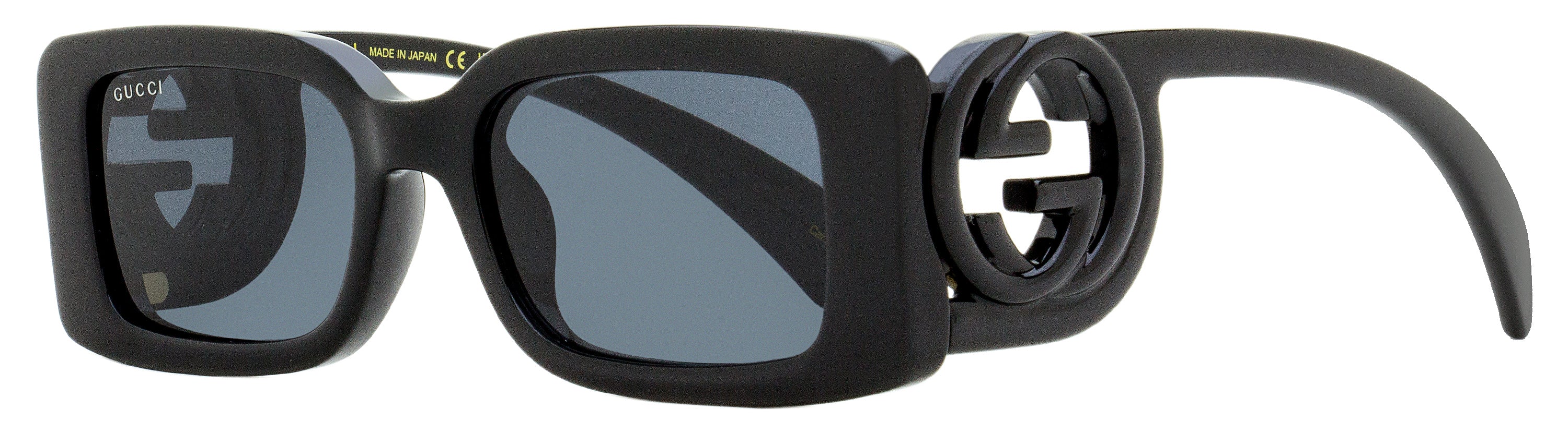 Gucci Rectangular Sunglasses GG1325S 001 Black 54mm Black