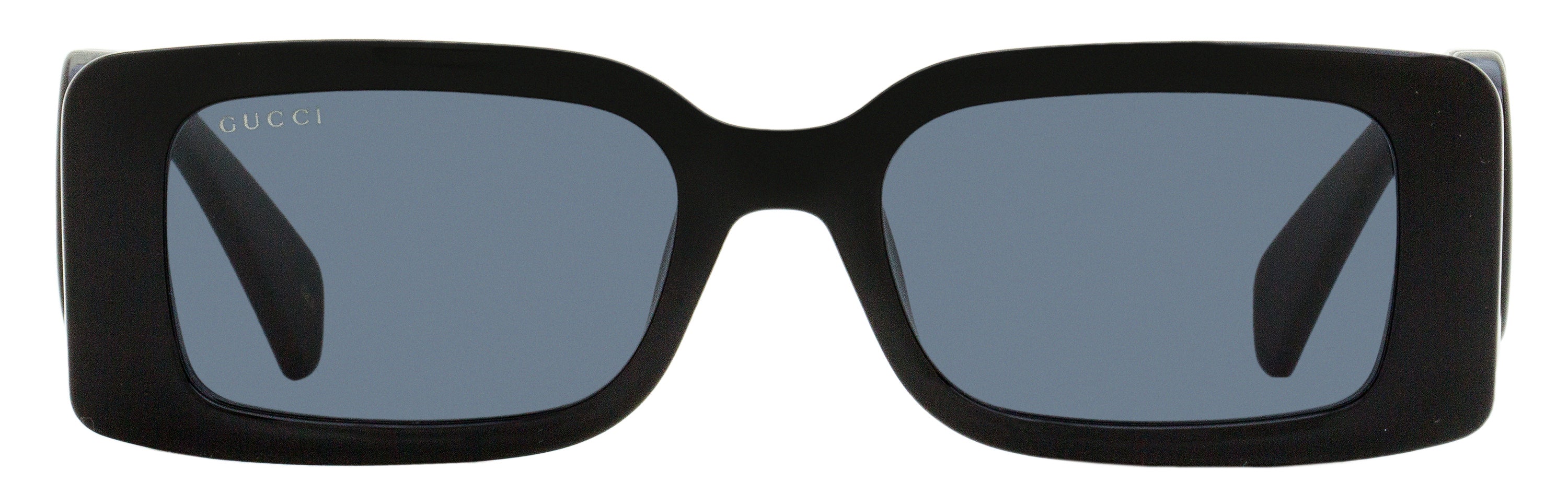 Gucci Rectangular Sunglasses GG1325S 001 Black 54mm – Bluefly