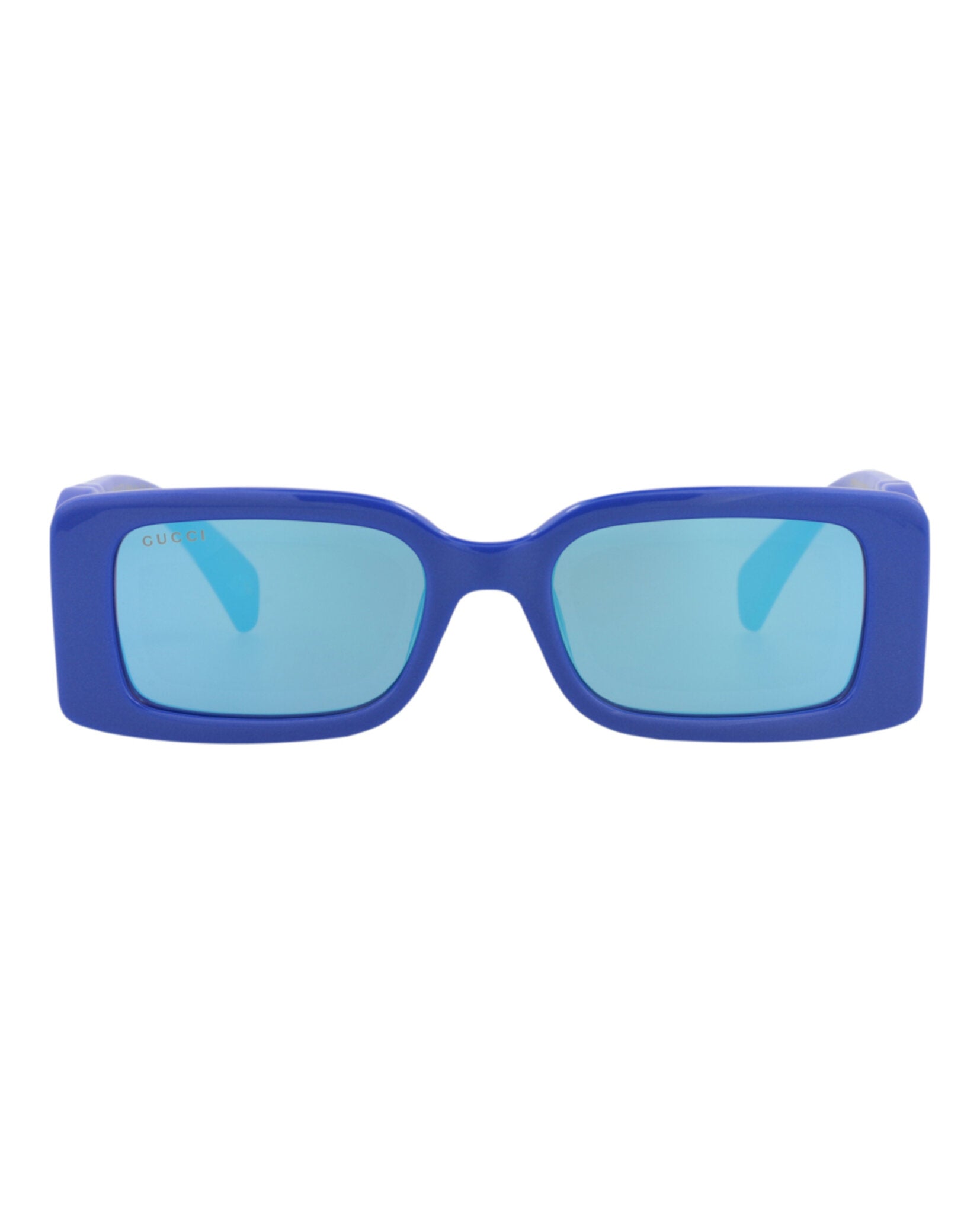 Gucci Gucci Womens Square/Rectangle Blue Blue Blue Fashion Designer Eyewear