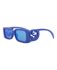 Gucci Gucci Womens Square/Rectangle Blue Blue Blue Fashion Designer Eyewear