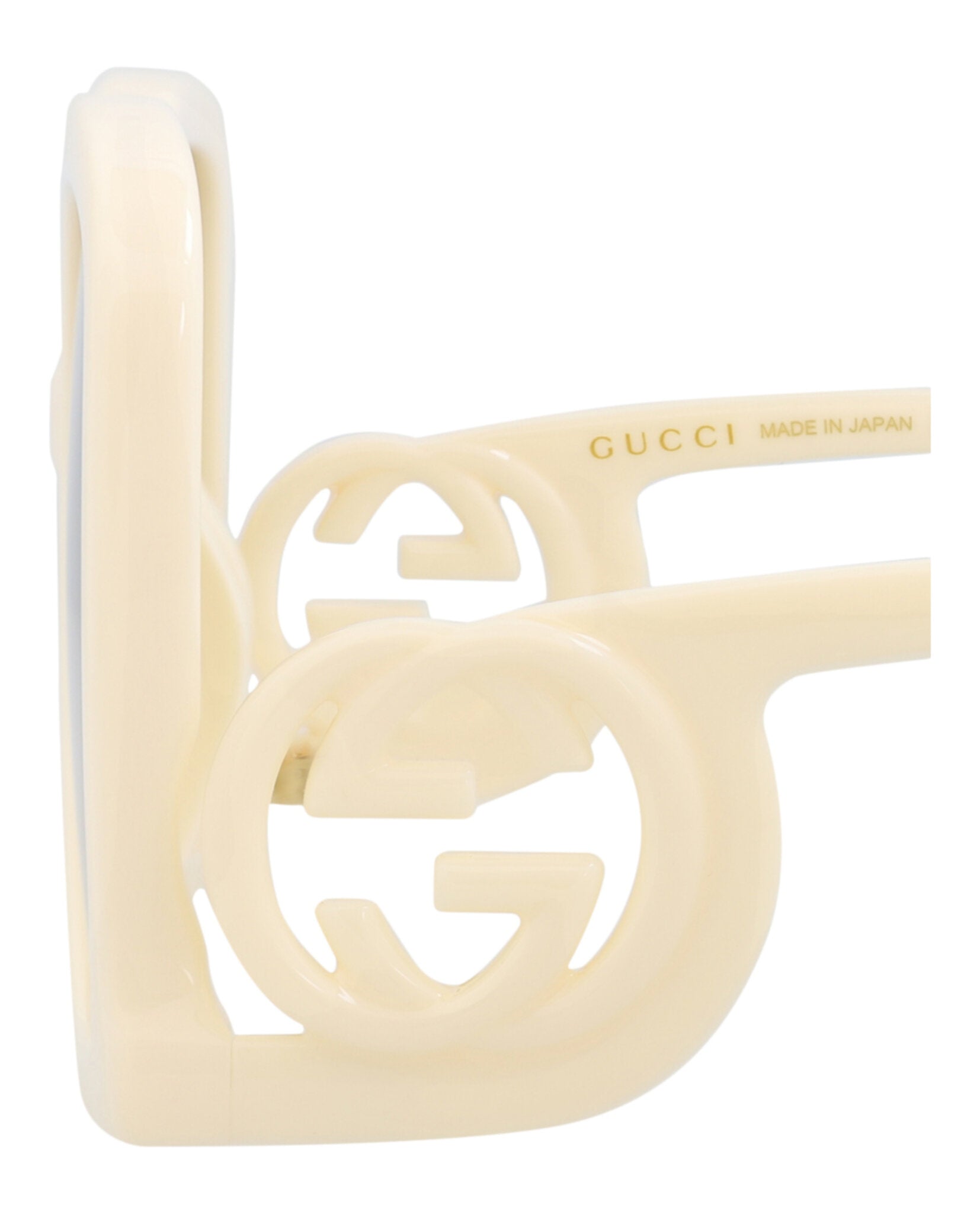 Gucci Womens Square/Rectangle Ivory Ivory Brown Fashion Designer Eyewear