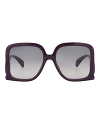Gucci Gucci Womens Square/Rectangle Violet Violet Grey Fashion Designer Eyewear
