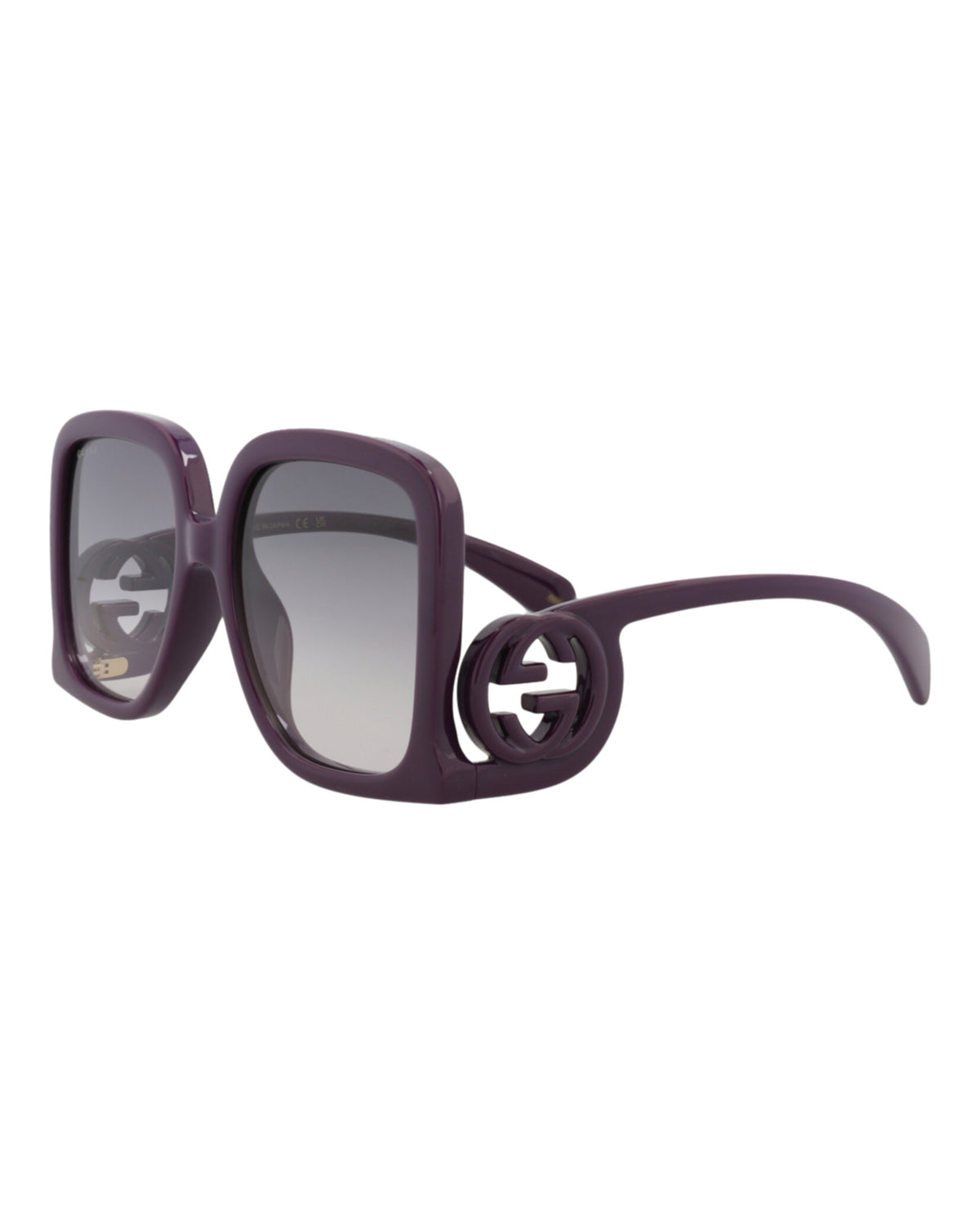 Gucci Gucci Womens Square/Rectangle Violet Violet Grey Fashion Designer Eyewear