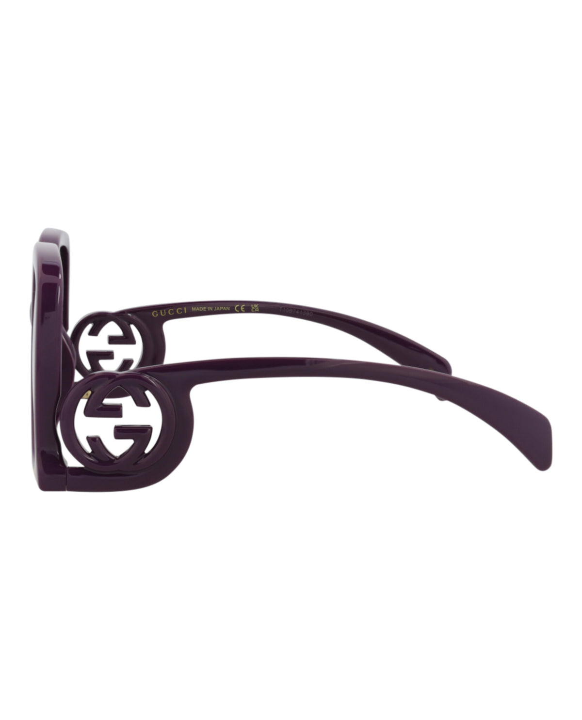 Gucci Gucci Womens Square/Rectangle Violet Violet Grey Fashion Designer Eyewear