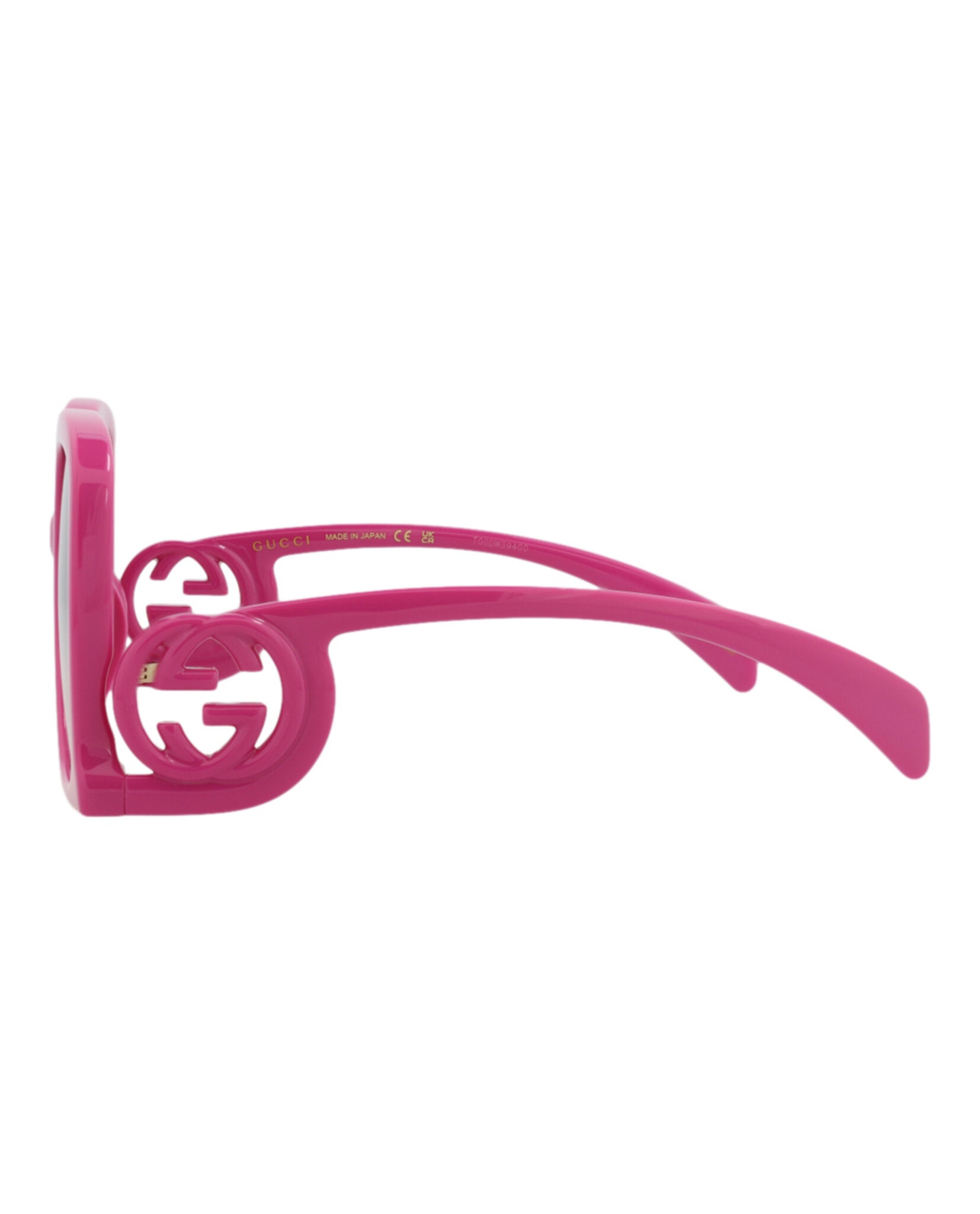 Gucci Gucci Womens Square/Rectangle Fuchsia Fuchsia Violet Fashion Designer Eyewear