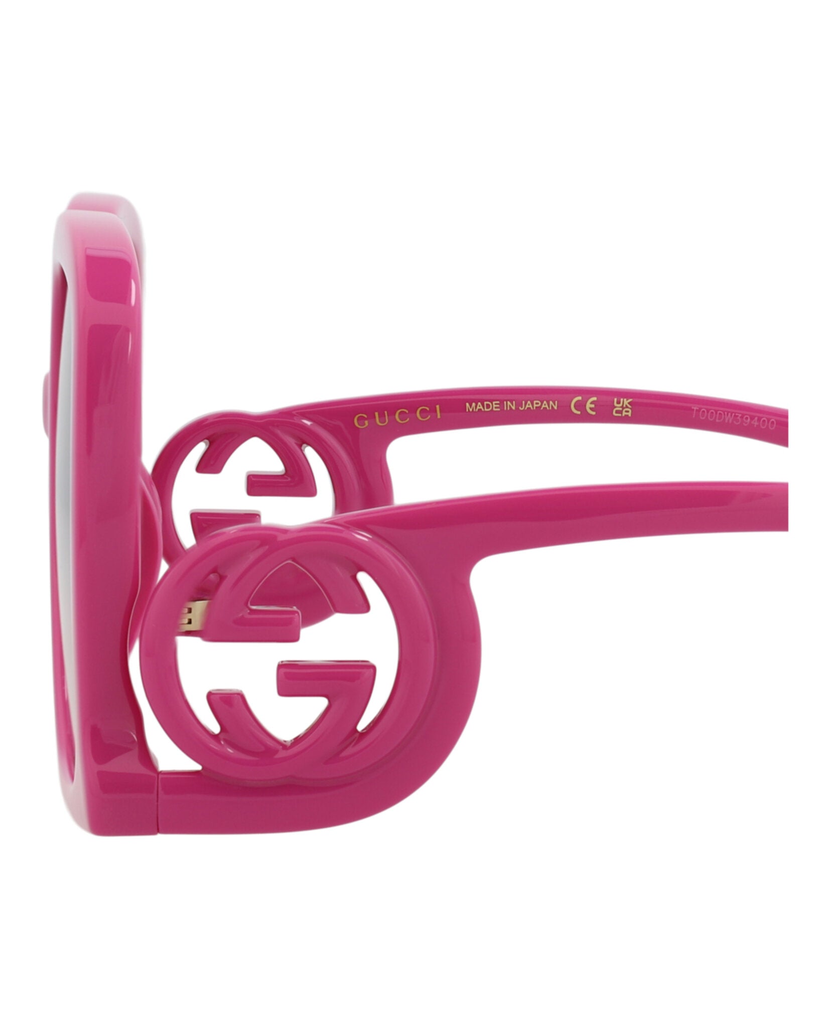 Gucci Gucci Womens Square/Rectangle Fuchsia Fuchsia Violet Fashion Designer Eyewear