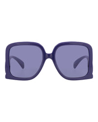 Gucci Gucci Womens Square/Rectangle Violet Violet Violet Fashion Designer Eyewear