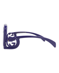 Gucci Gucci Womens Square/Rectangle Violet Violet Violet Fashion Designer Eyewear