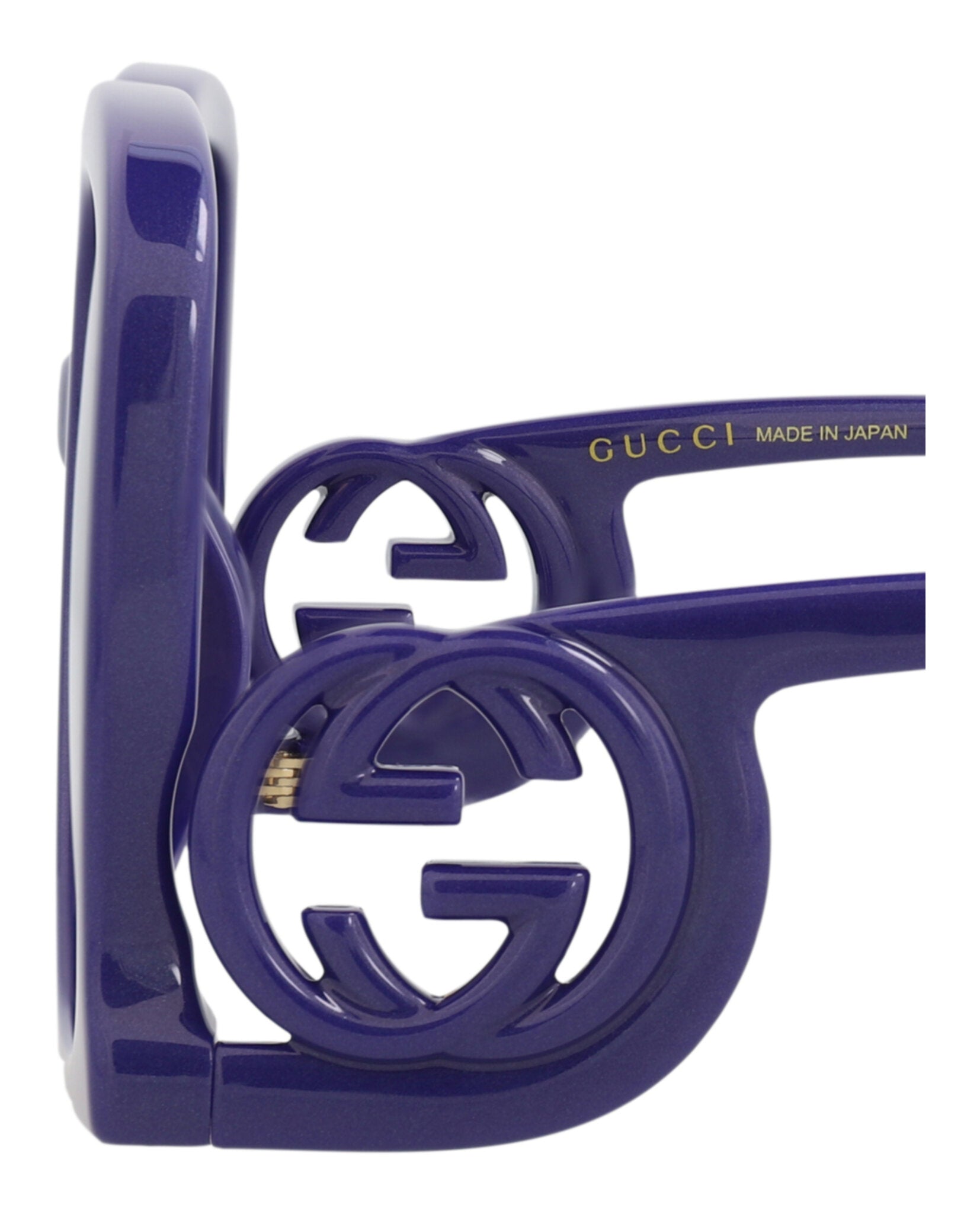 Gucci Gucci Womens Square/Rectangle Violet Violet Violet Fashion Designer Eyewear