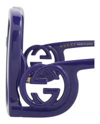 Gucci Gucci Womens Square/Rectangle Violet Violet Violet Fashion Designer Eyewear