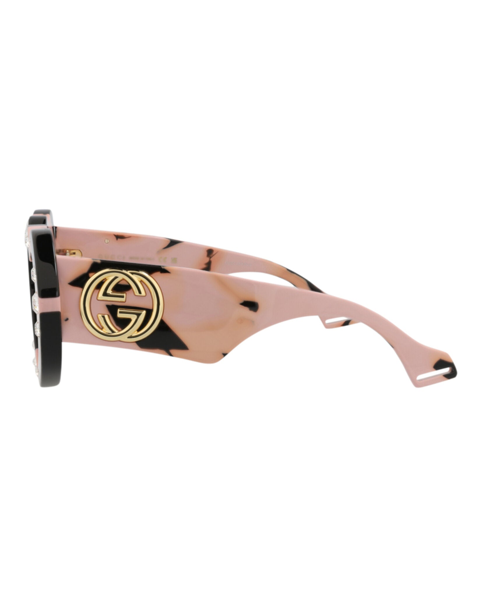 Gucci Womens Cat Eye Black Havana Red Fashion Designer Eyewear
