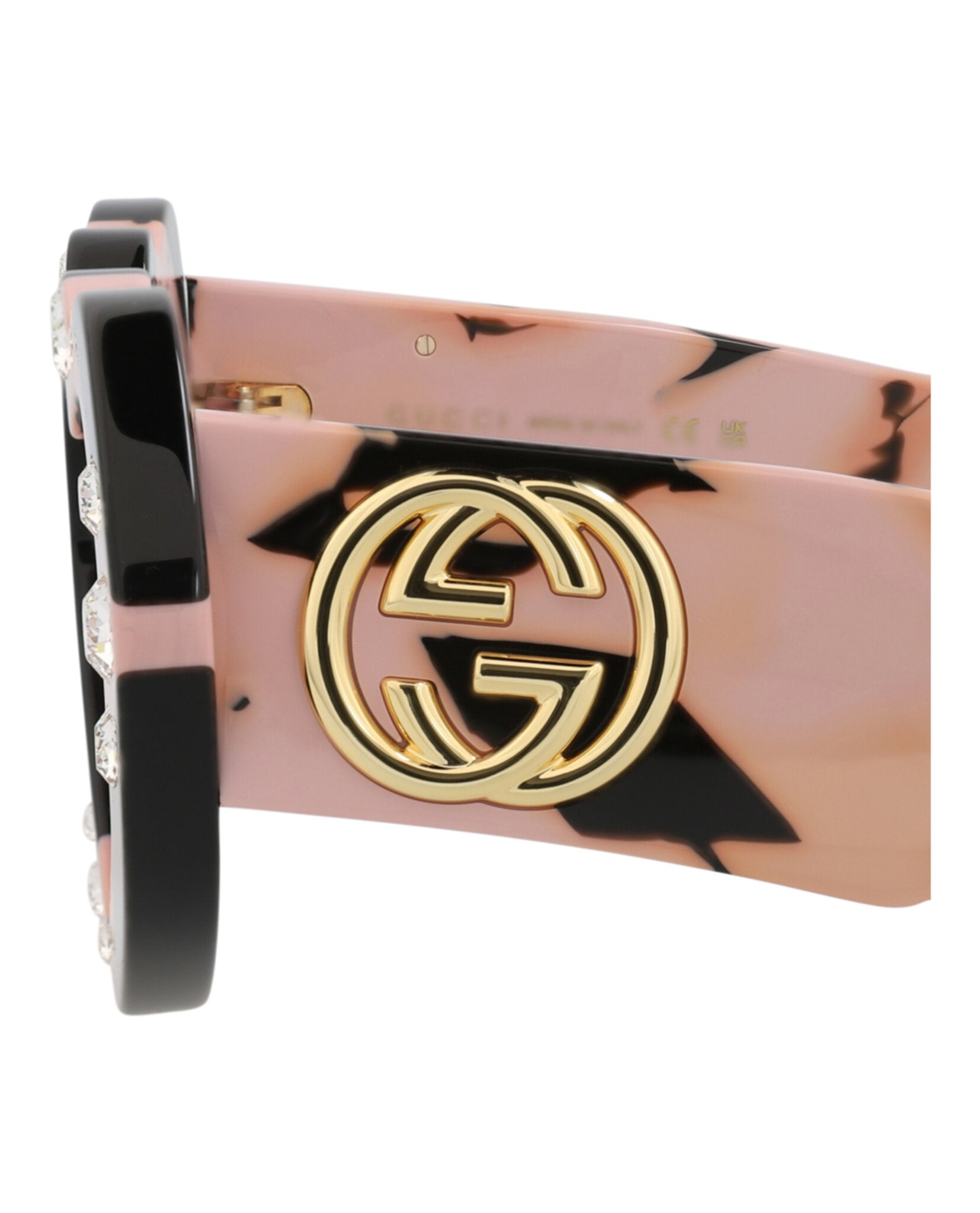 Gucci Womens Cat Eye Black Havana Red Fashion Designer Eyewear
