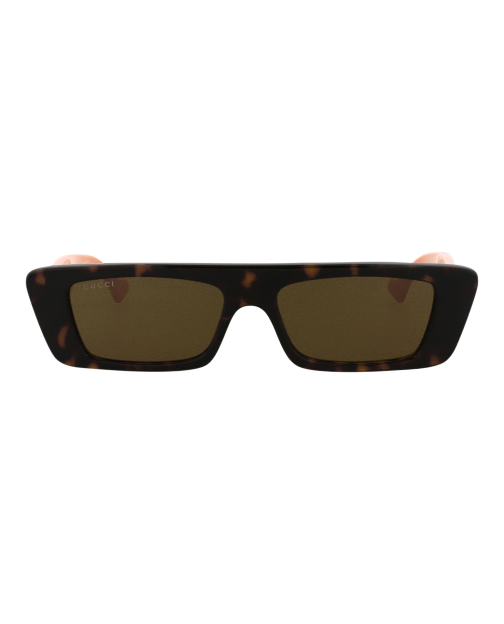 Gucci Mens Square/Rectangle Havana Orange Brown Fashion Designer Eyewear