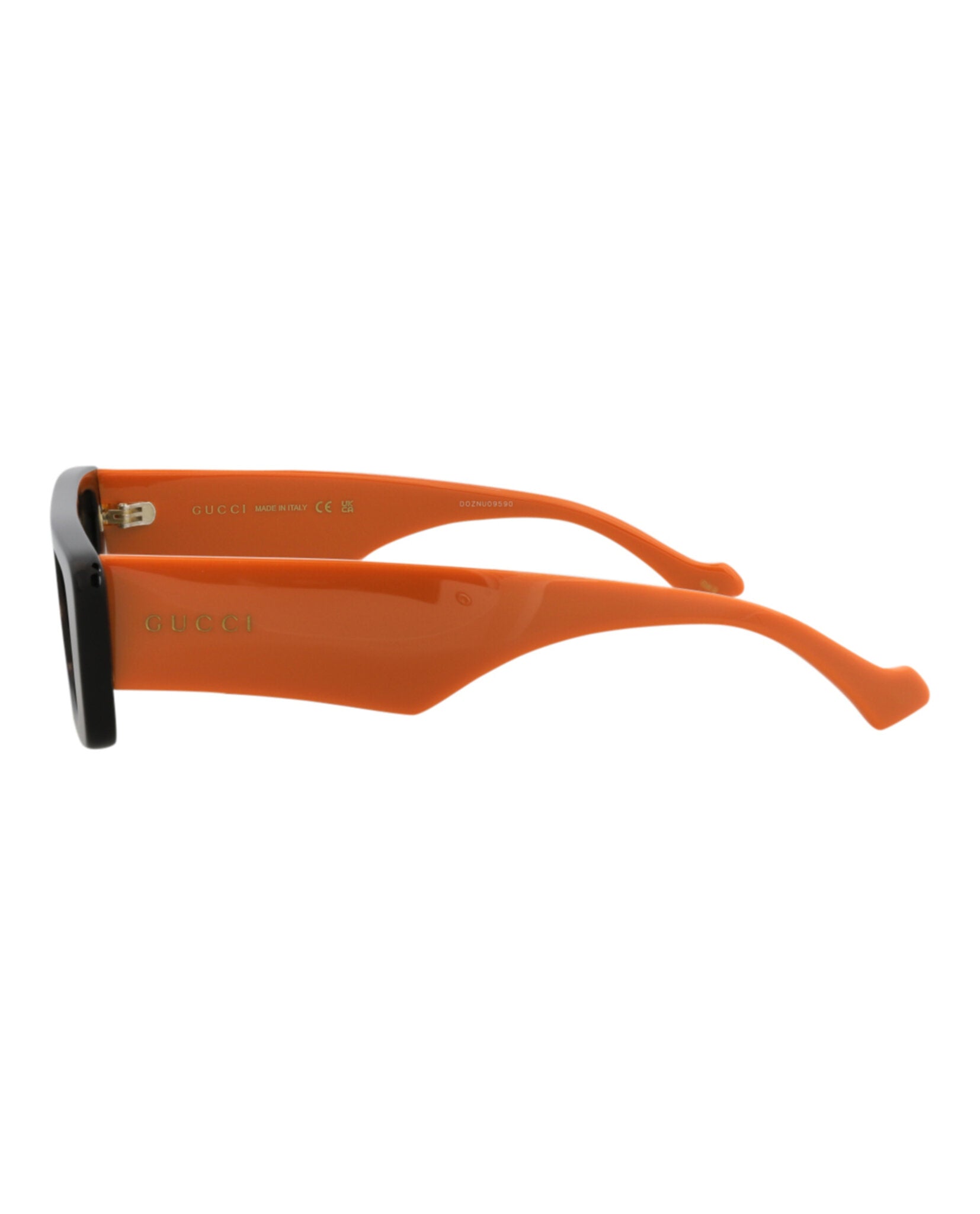 Gucci Mens Square/Rectangle Havana Orange Brown Fashion Designer Eyewear