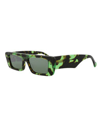 Gucci Mens Square/Rectangle Havana Havana Green Fashion Designer Eyewear