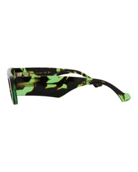 Gucci Mens Square/Rectangle Havana Havana Green Fashion Designer Eyewear