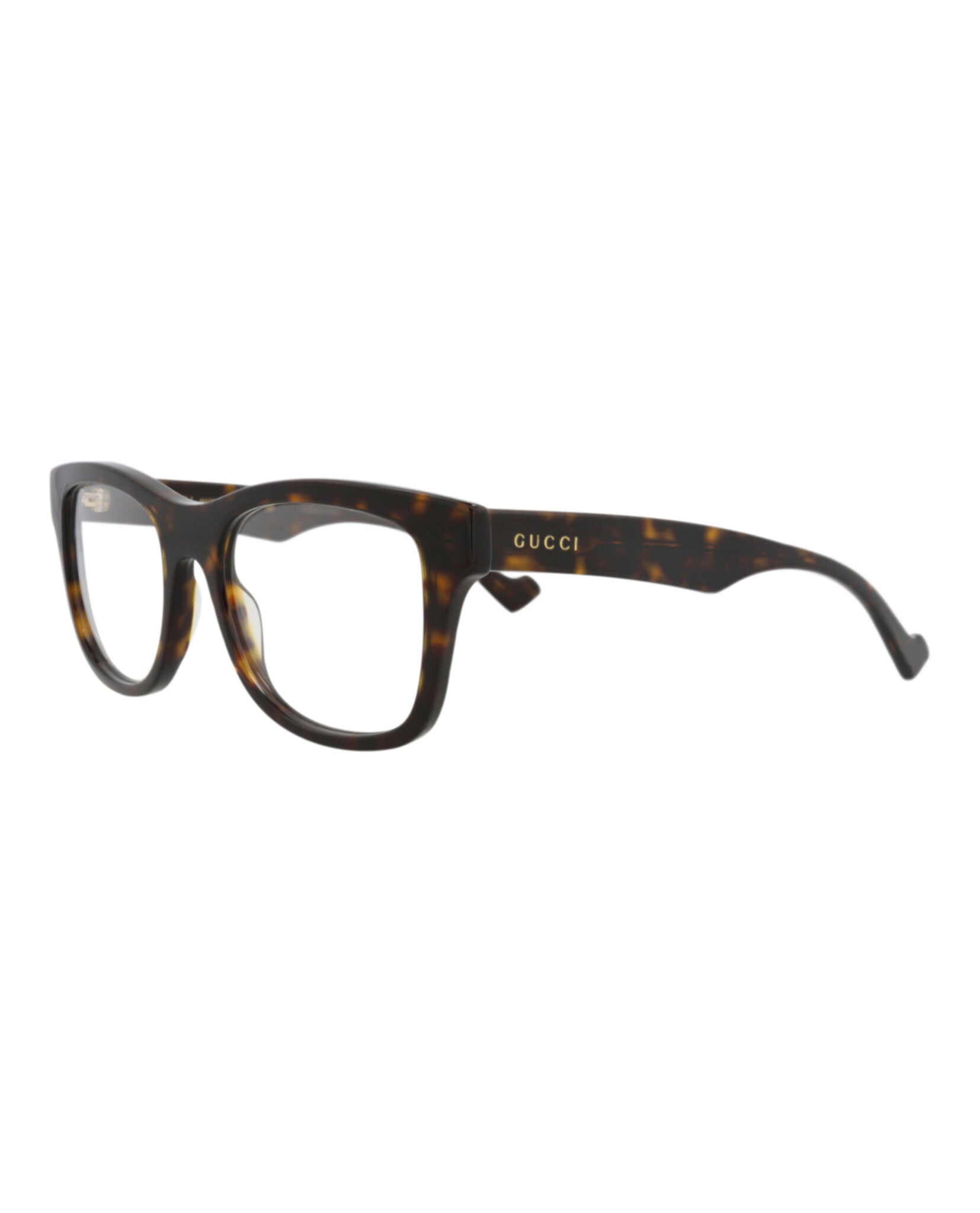 Gucci Gucci Mens Square/Rectangle Havana Havana Transparent Fashion Designer Eyewear