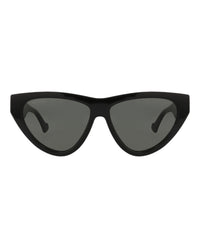 Gucci Gucci Womens Cat Eye Black Black Grey Fashion Designer Eyewear