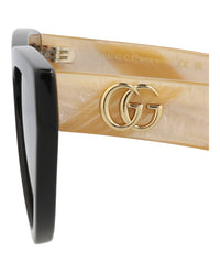 Gucci Gucci Womens Cat Eye Black Ivory Blue Fashion Designer Eyewear