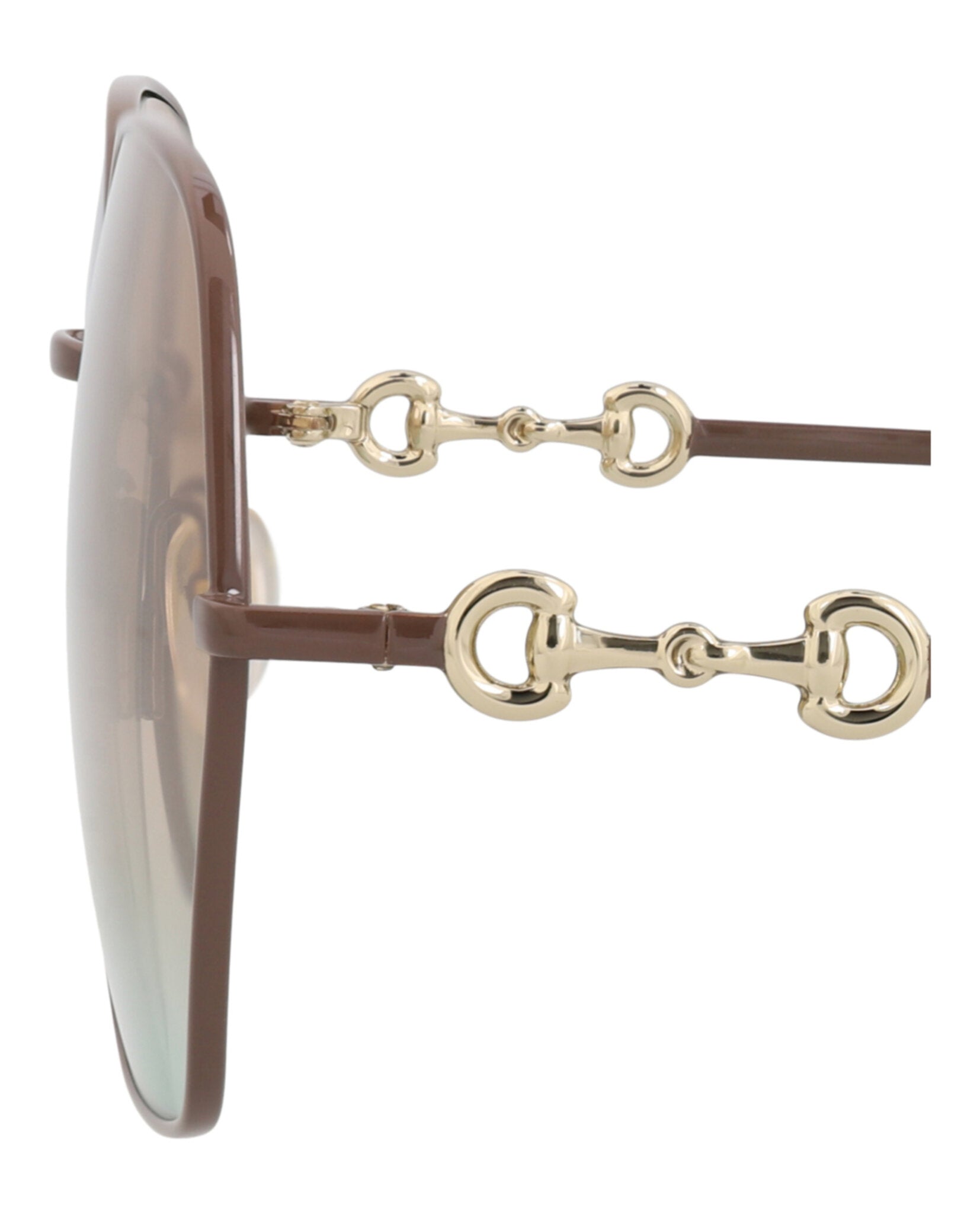Gucci Womens Square/Rectangle Brown Brown Brown Fashion Designer Eyewear