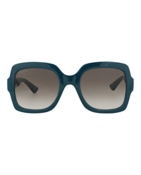 Gucci Gucci Womens Square/Rectangle Blue Blue Brown Fashion Designer Eyewear