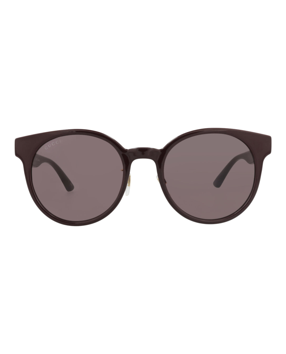 Gucci Gucci Womens Round/Oval Burgundy Burgundy Brown Fashion Designer Eyewear
