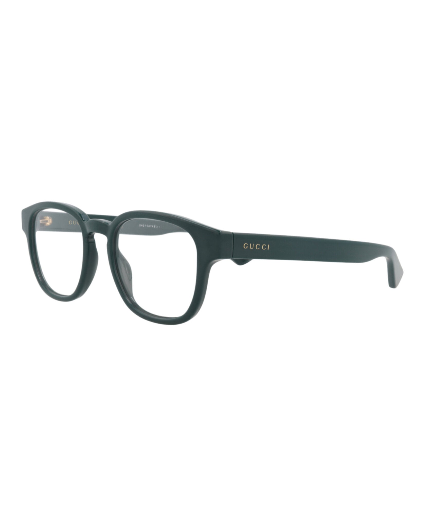 Gucci Gucci Mens Round/Oval Green Green Transparent Fashion Designer Eyewear