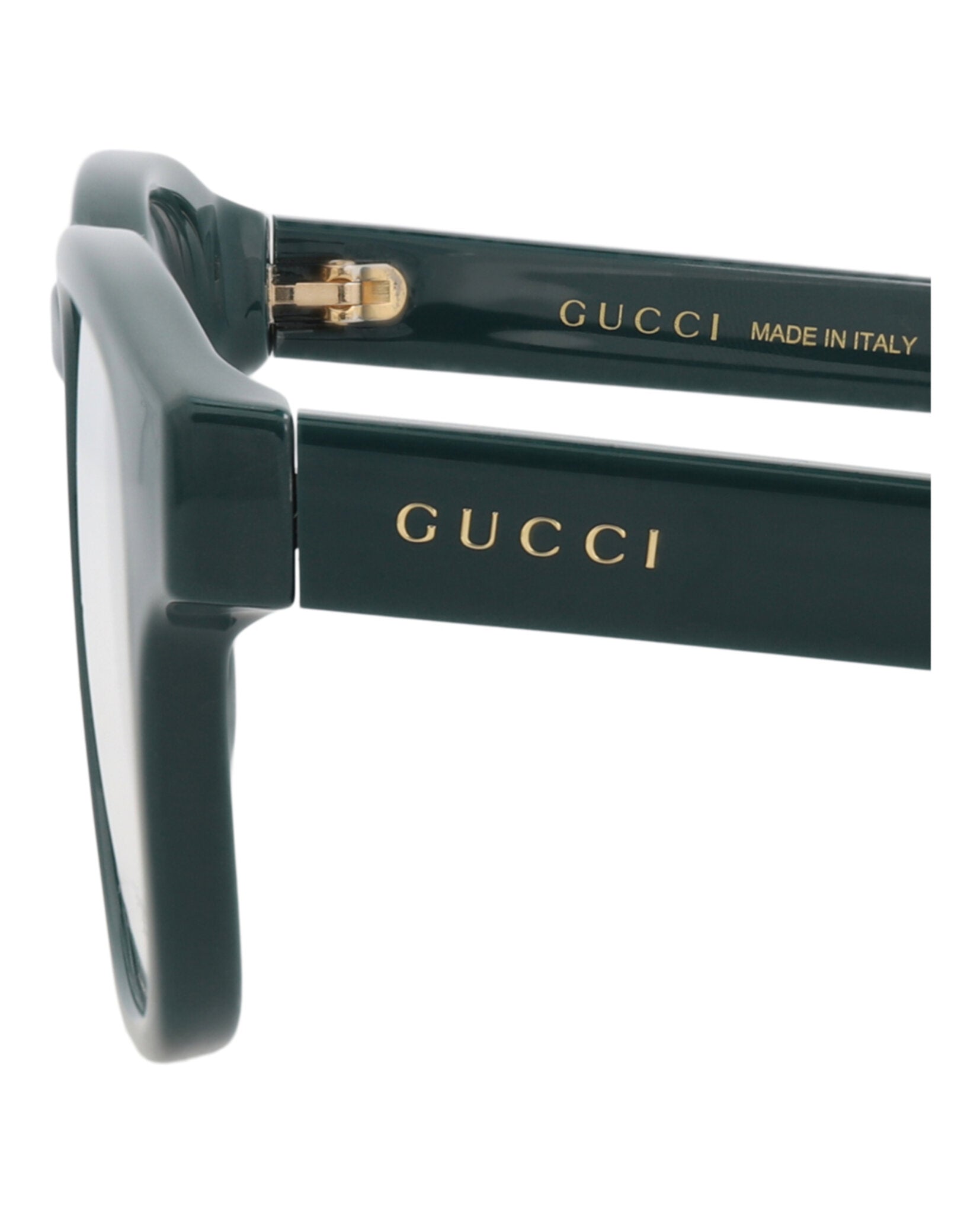 Gucci Gucci Mens Round/Oval Green Green Transparent Fashion Designer Eyewear