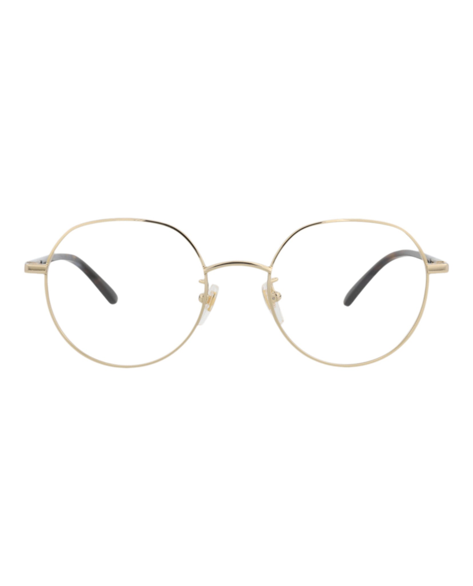 Gucci Mens Round/Oval Gold Havana Transparent Fashion Designer Eyewear