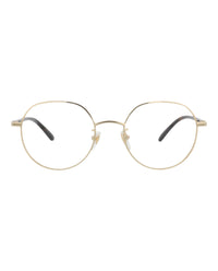 Gucci Mens Round/Oval Gold Havana Transparent Fashion Designer Eyewear
