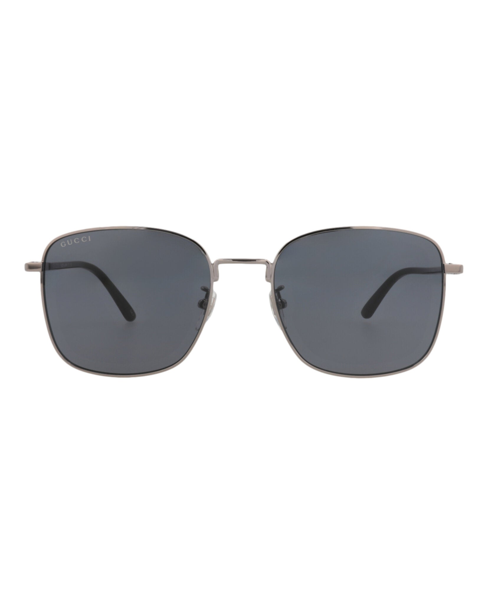 Gucci Gucci Mens Square/Rectangle Ruthenium Black Grey Fashion Designer Eyewear