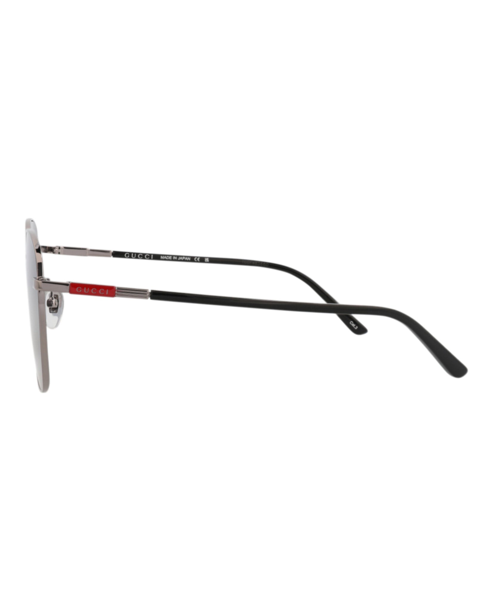 Gucci Gucci Mens Square/Rectangle Ruthenium Black Grey Fashion Designer Eyewear