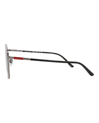Gucci Gucci Mens Square/Rectangle Ruthenium Black Grey Fashion Designer Eyewear