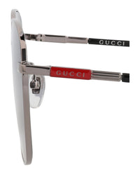 Gucci Gucci Mens Square/Rectangle Ruthenium Black Grey Fashion Designer Eyewear