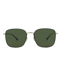 Gucci Mens Square/Rectangle Gold Havana Green Fashion Designer Eyewear