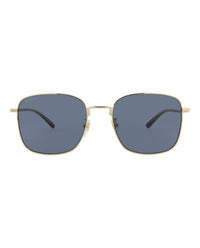 Gucci Mens Square/Rectangle Gold Havana Blue Fashion Designer Eyewear