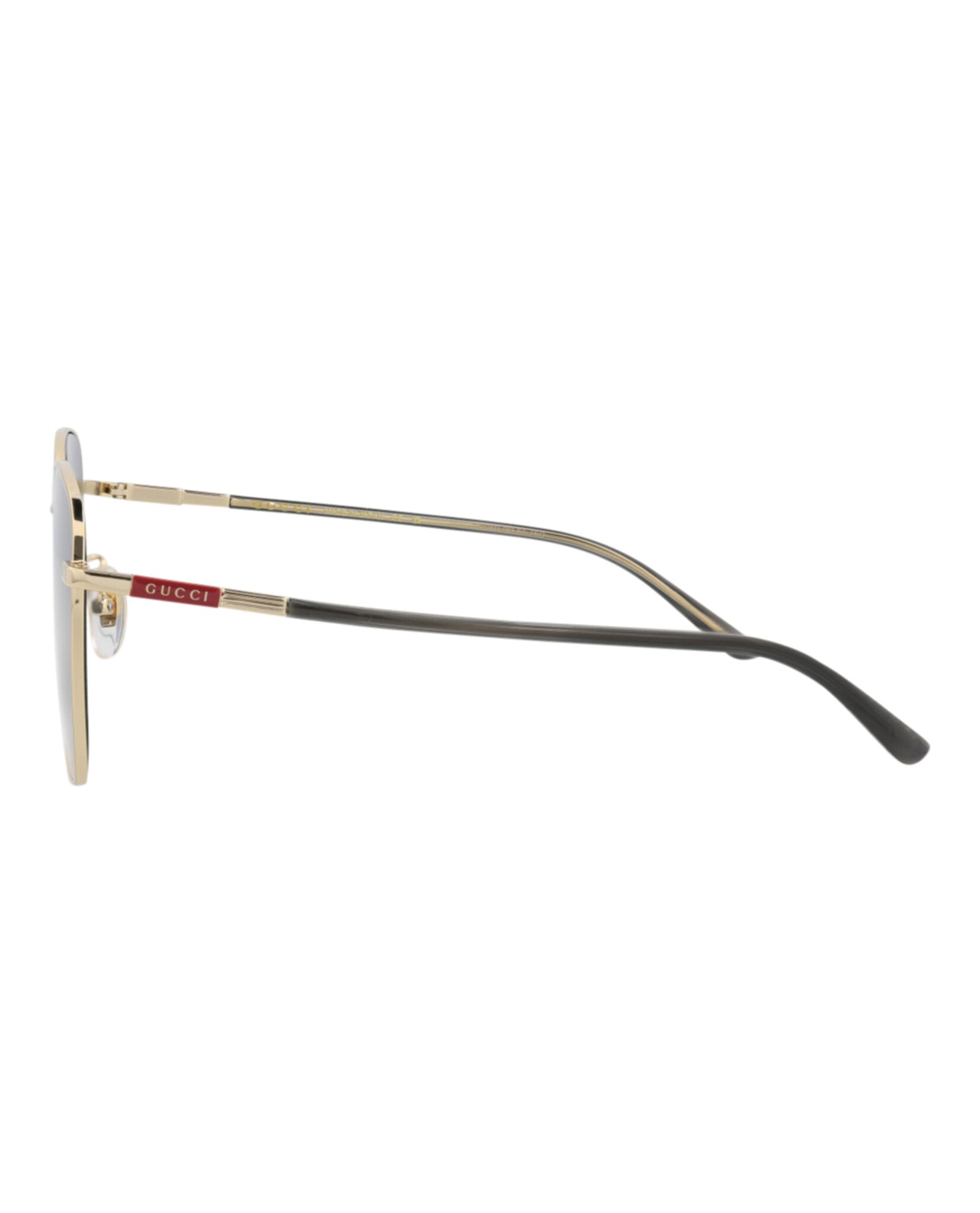 Gucci Mens Square/Rectangle Gold Havana Blue Fashion Designer