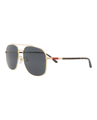 Gucci Mens Aviator Gold Havana Grey Fashion Designer Eyewear