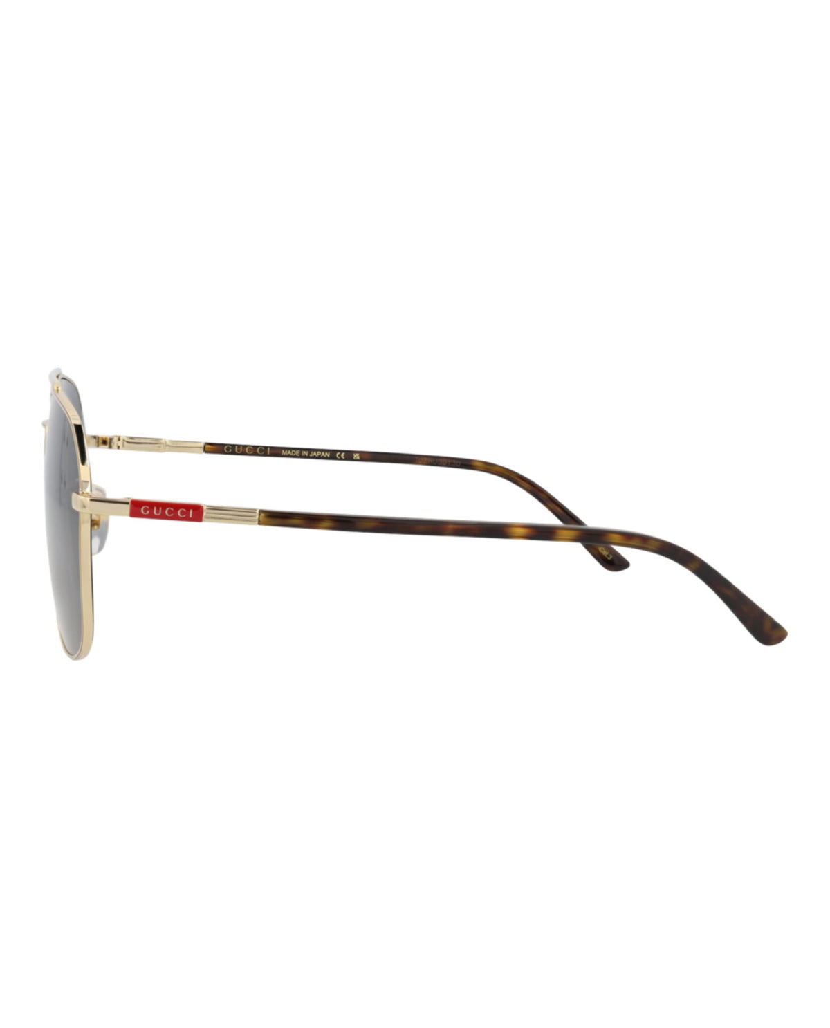 Gucci Mens Aviator Gold Havana Grey Fashion Designer Eyewear