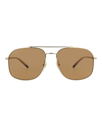 Gucci Mens Aviator Gold Havana Brown Fashion Designer Eyewear