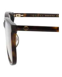 Gucci Mens Square/Rectangle Havana Havana Transparent Fashion Designer Eyewear