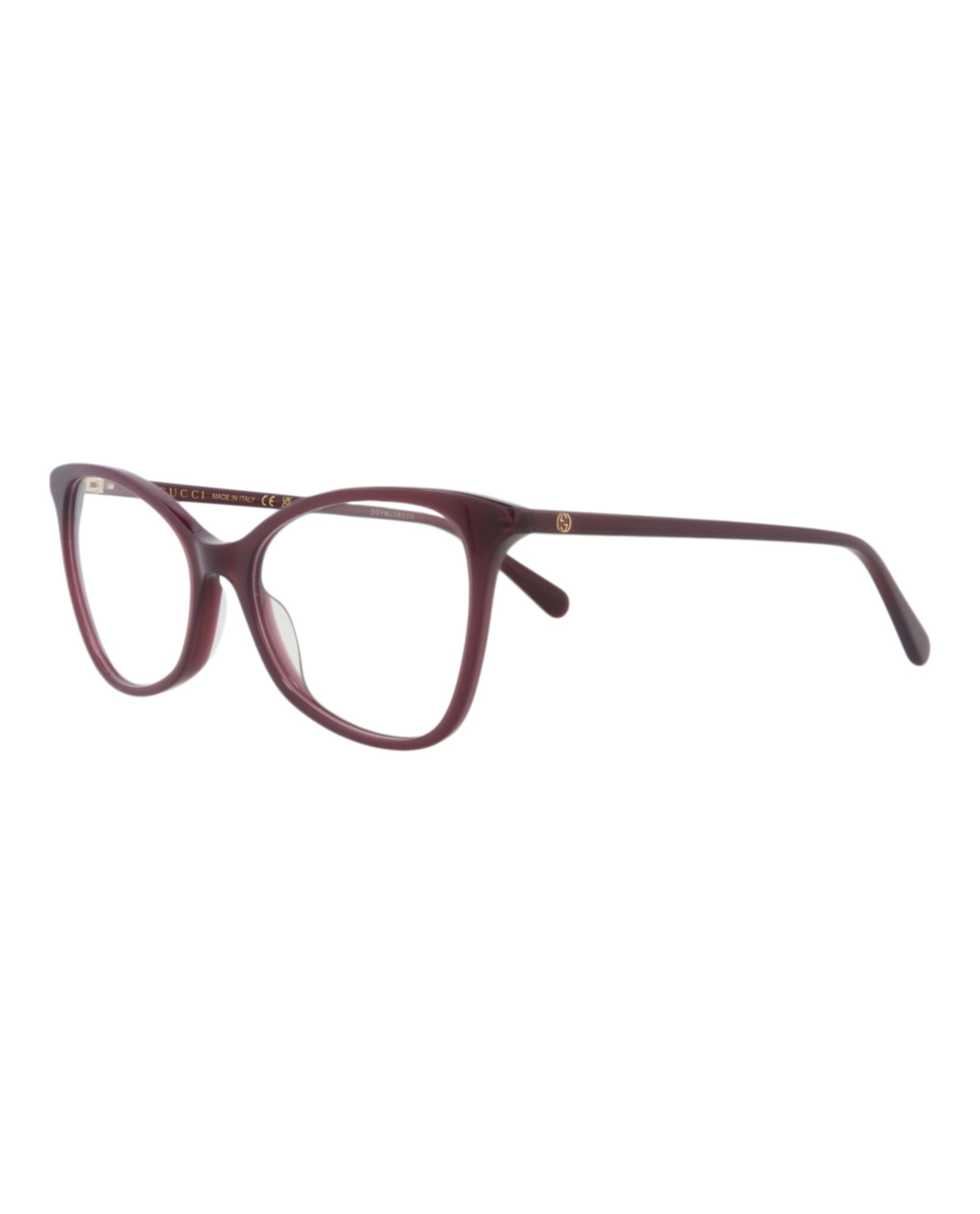 Gucci Gucci Womens Cat Eye Violet Violet Transparent Fashion Designer Eyewear
