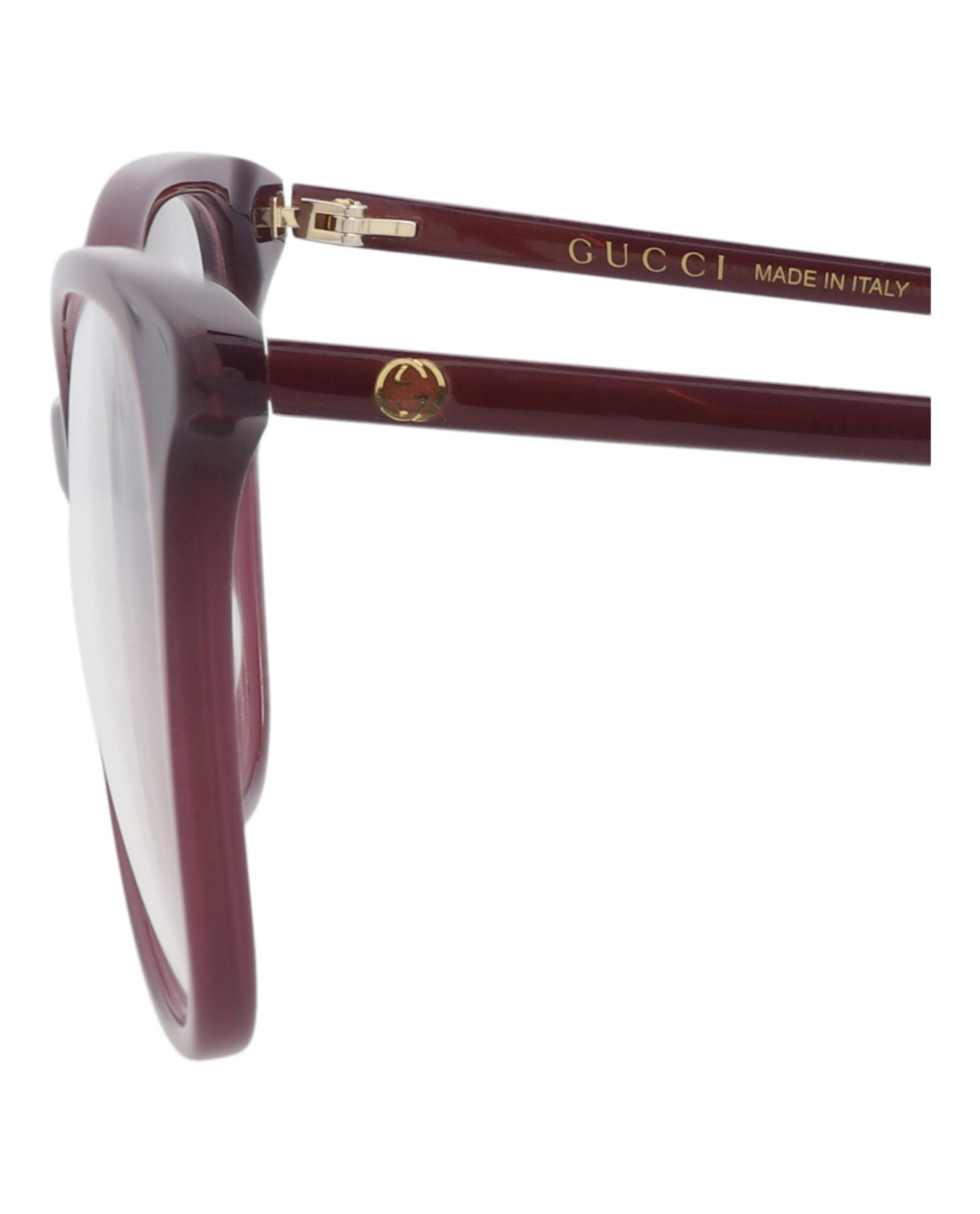 Gucci Gucci Womens Cat Eye Violet Violet Transparent Fashion Designer Eyewear