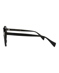 Gucci Womens Cat Eye Black Black Grey Fashion Designer Eyewear