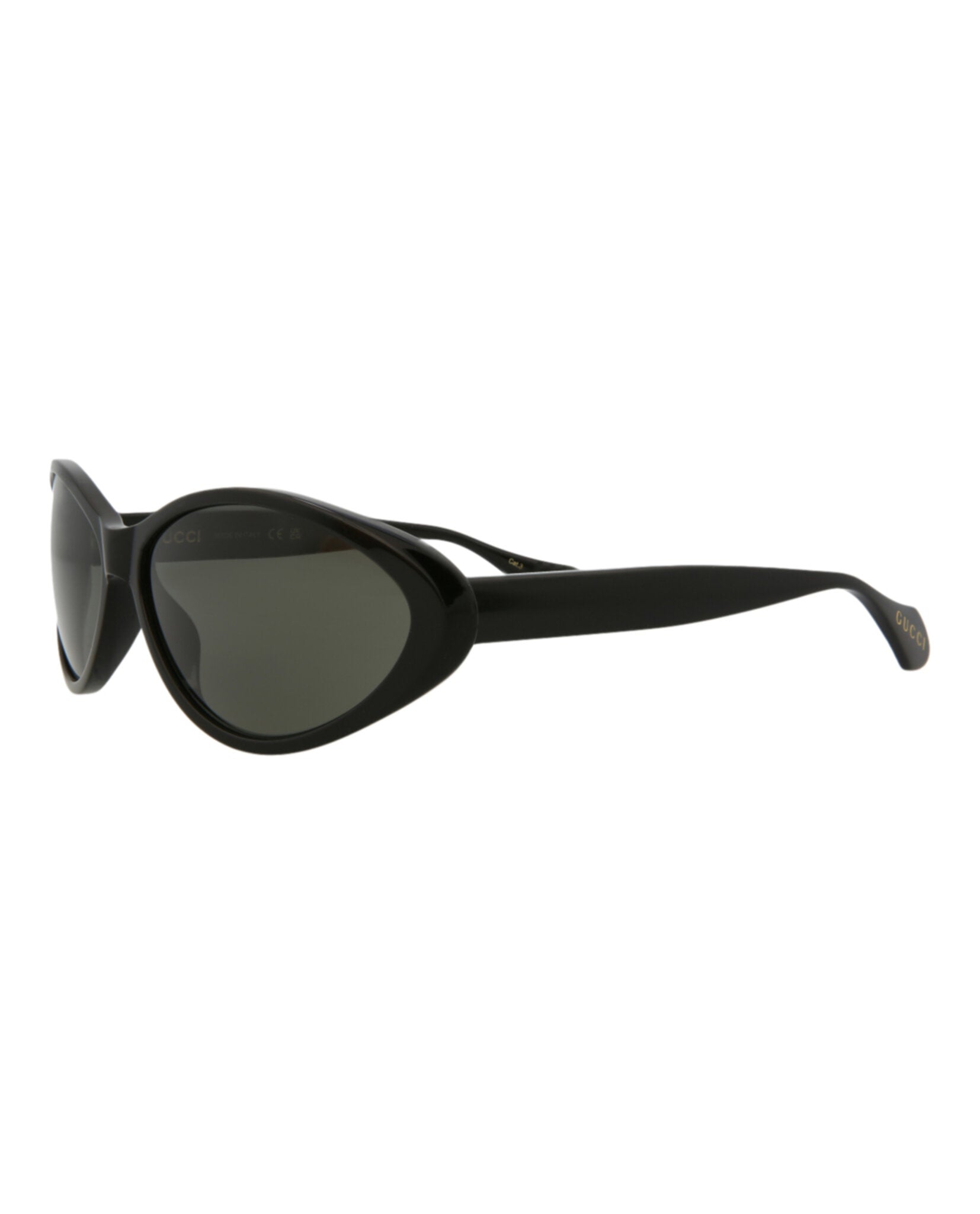 Gucci Gucci Womens Round/Oval Black Black Grey Fashion Designer Eyewear