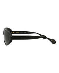 Gucci Gucci Womens Round/Oval Black Black Grey Fashion Designer Eyewear