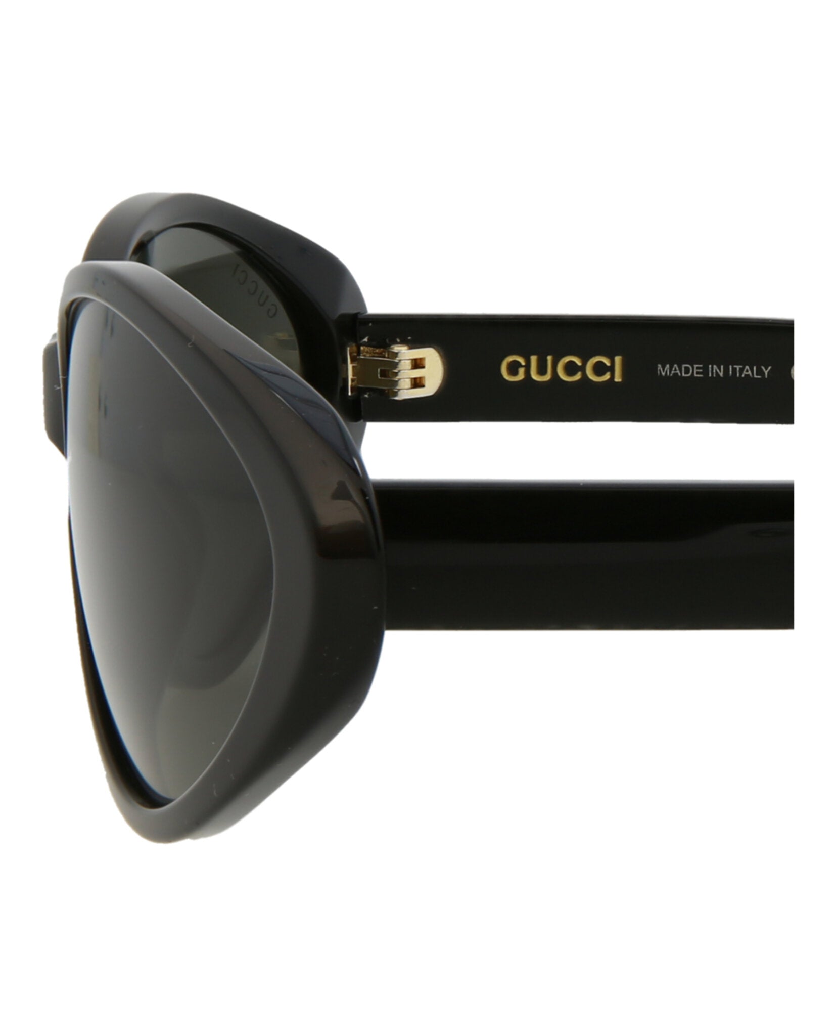 Gucci Gucci Womens Round/Oval Black Black Grey Fashion Designer Eyewear
